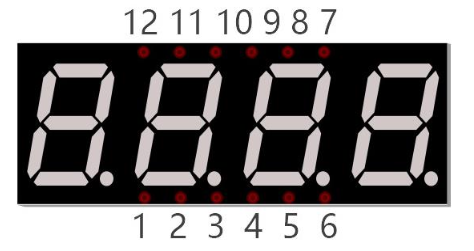 4 Digit 7-Segement Conmponent