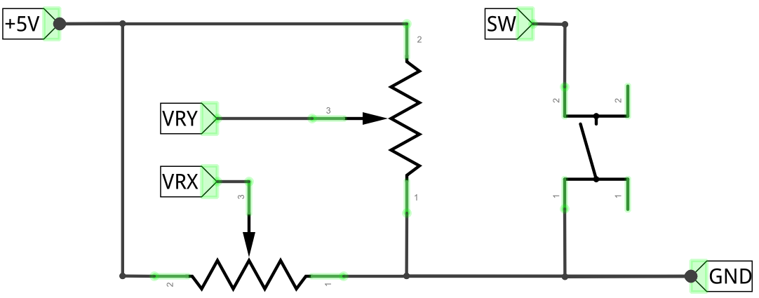 Joystick internal schematic