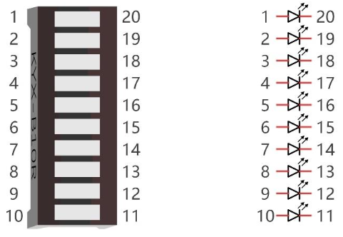 LED bar graph component