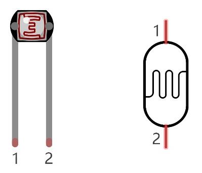 Photoresistor component